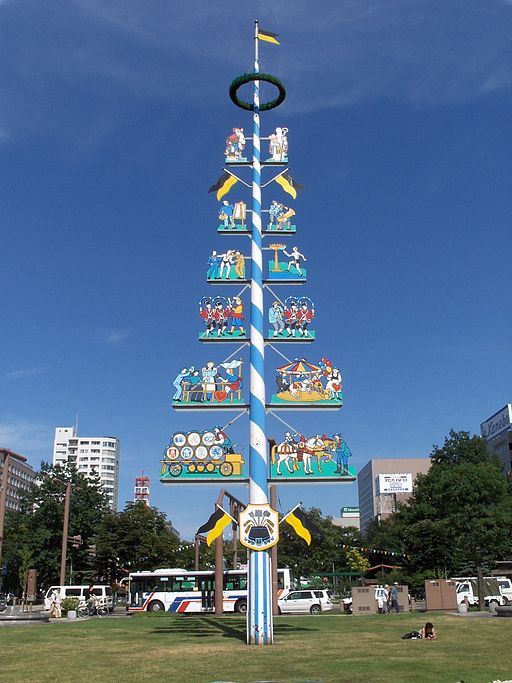 Maypole in Sapporo Japan