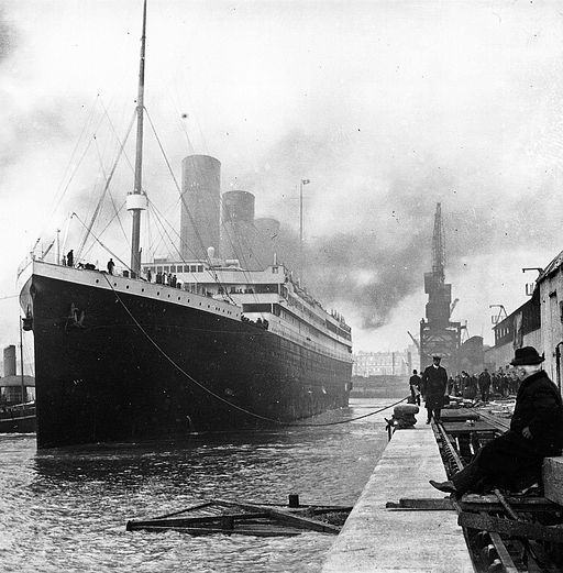 Titanic at the dock