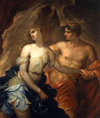 Cervelli painting of Orpheus and Euridice